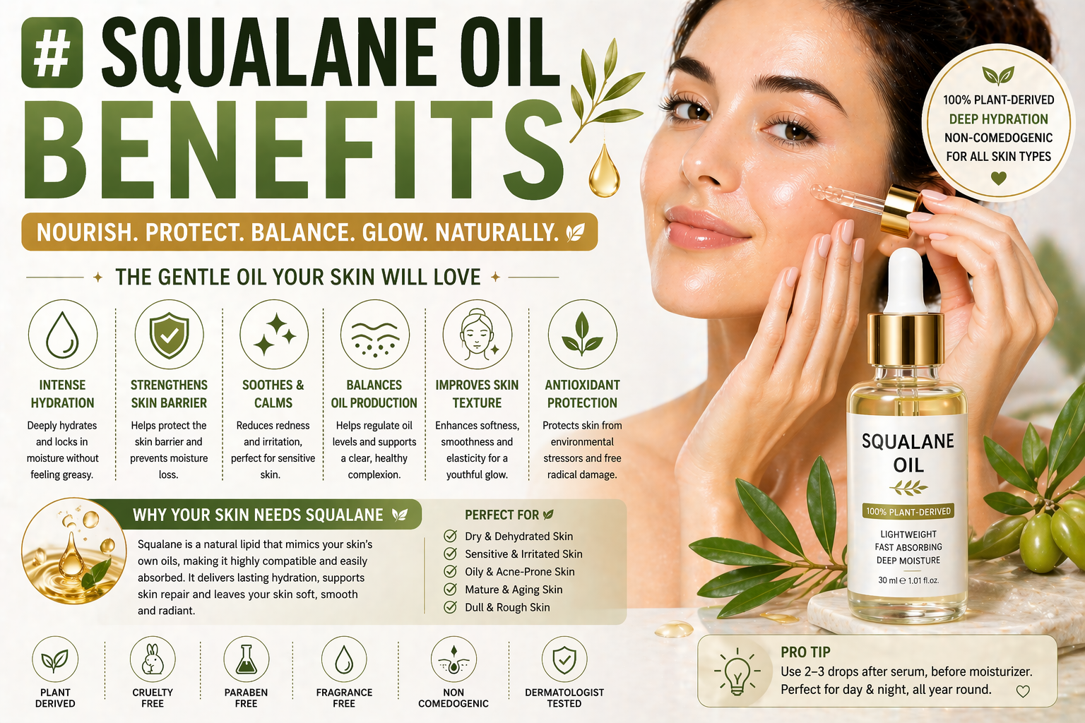 Squalane Oil Benefits: Unlocking the Power of Natural Moisturizer