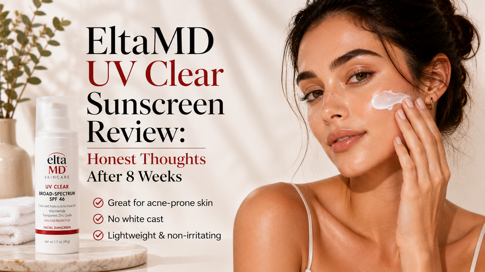 EltaMD UV Clear Sunscreen Review: Honest Thoughts After 8 Weeks