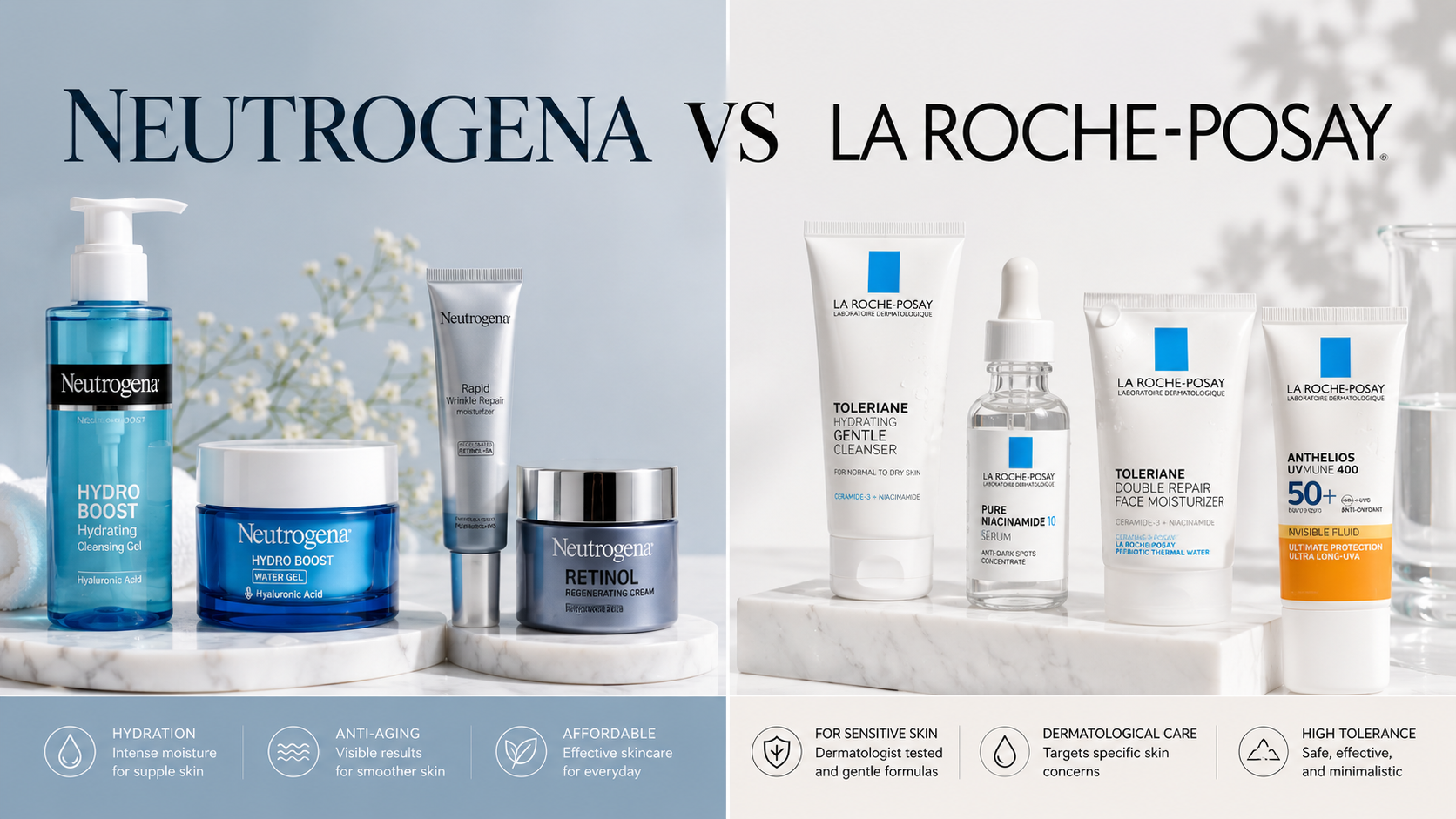 Neutrogena vs La Roche-Posay
