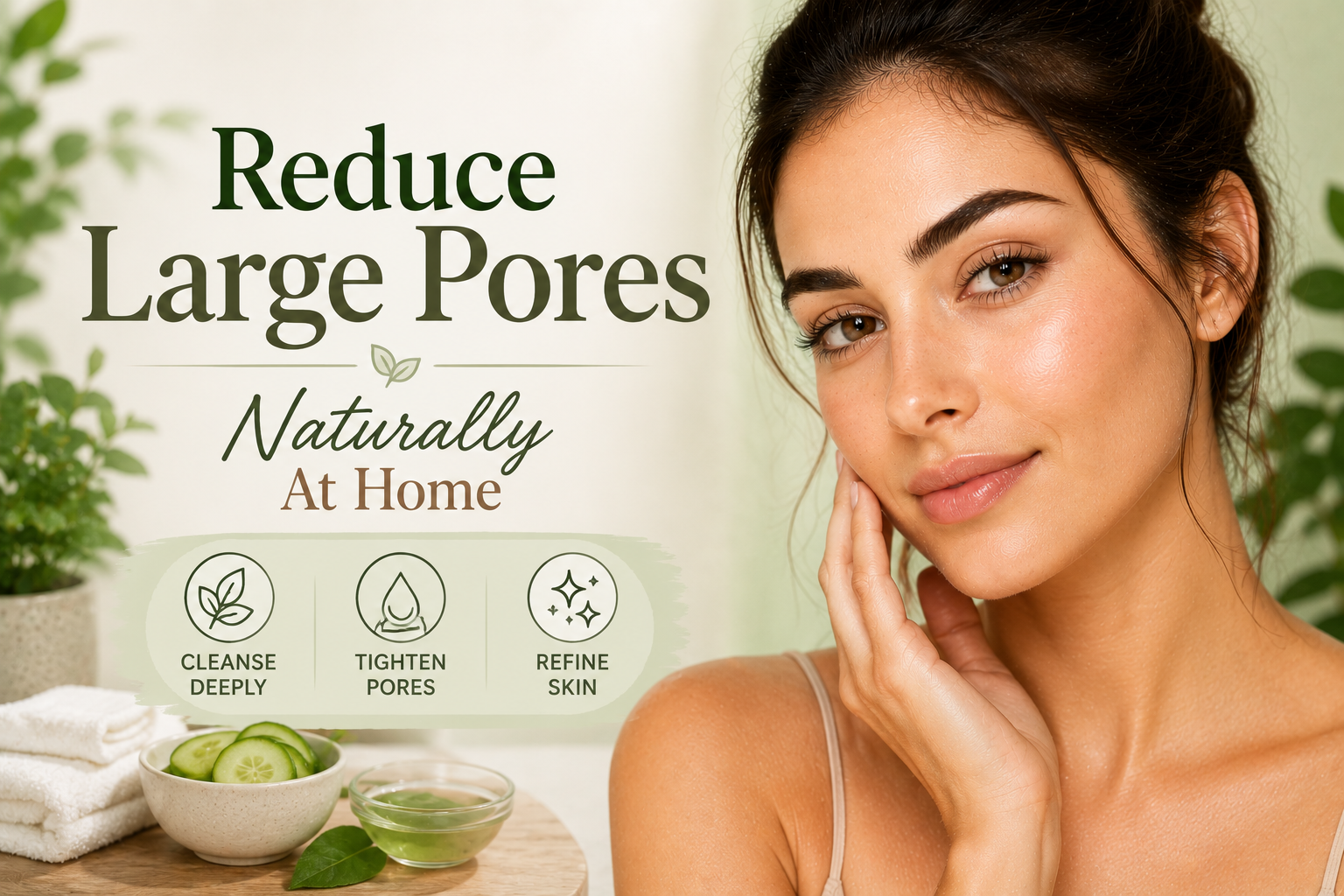 Reduce Large Pores Naturally At Home